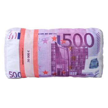 3D vankúš Bankovky 500 €