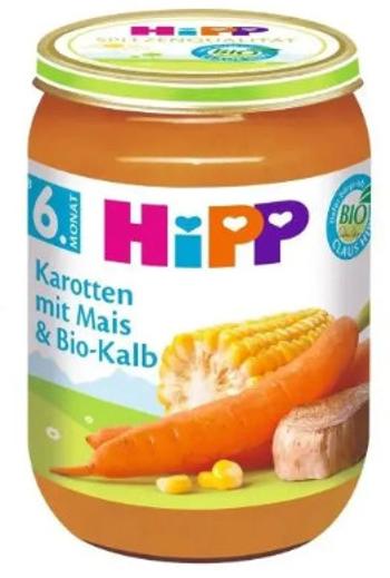 HiPP Príkrm BIO Mrkva s kukuricou a teľacím mäsom 190 g
