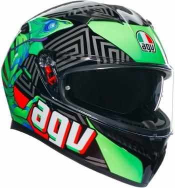 AGV K3 Kamaleon Black/Red/Green XS Prilba