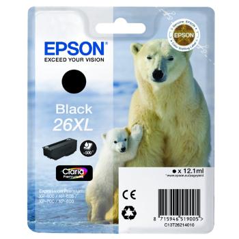 EPSON T2621 (C13T26214022) - originálna cartridge, čierna, 12,2ml