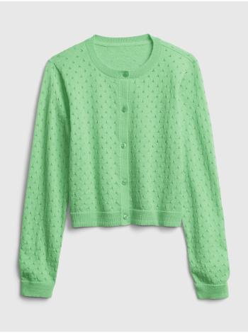 Detský sveter knit cardigan Zelená