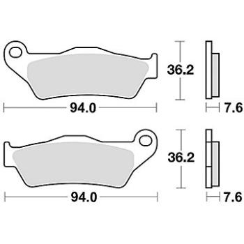 Braking brzdové doštičky (semi-metalická zmes SM1) (2 ks) M501 – 137 (M501-137)