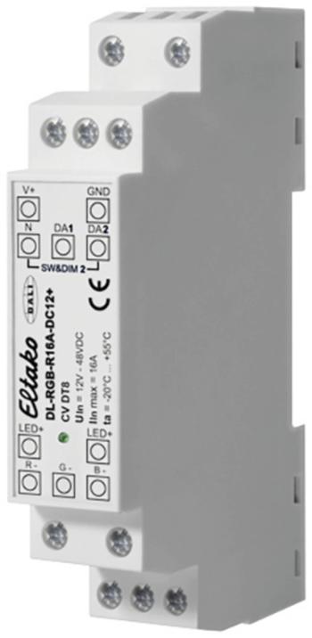 DL-RGB-R16A-DC12+ Eltako  LED stmievač    DIN lišta, klobúčikové tienidlo