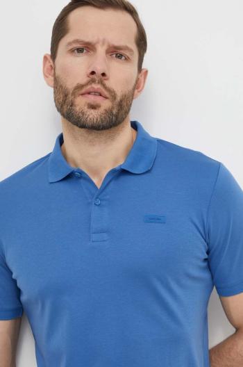 Bavlnené polo tričko Calvin Klein jednofarebné, K10K111657