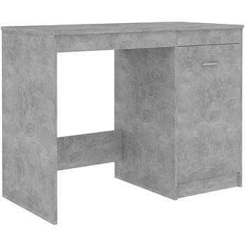 Písací stôl betónovosivý 100 x 50 x 76 cm drevotrieska