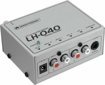 Omnitronic LH-040 Silver Gramofónový predzosilňovač