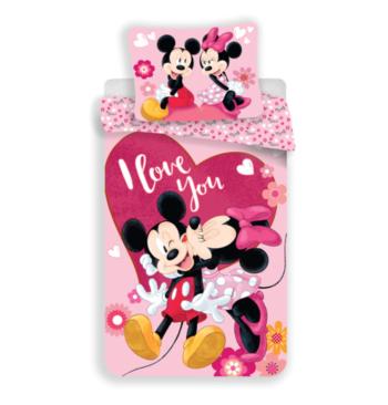 Obliečok Ourbaby Mickey and Minnie 130x100 + 60x40 cm ružová