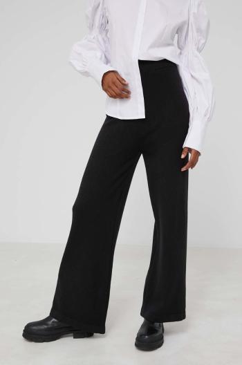 Nohavice Answear Lab dámske, čierna farba, jednofarebné