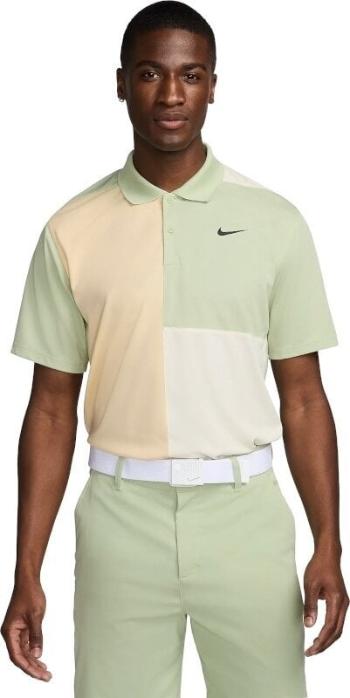 Nike Dri-Fit Victory+ Blocked Mens Honeydew/Coconut Milk/Pale Vanilla/Black XL Polo košeľa