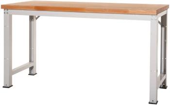 Manuflex WP4052.2001 Prídavný pracovný stôl PROFI štandard s masívnou bukovou doskou, ŠxHxH = 1500 x 700 x 840 mm