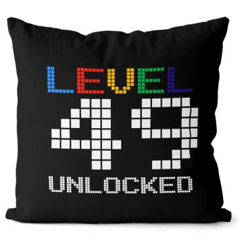 Vankúš Level unlocked (vek: 49, Velikost: 40 x 40 cm)