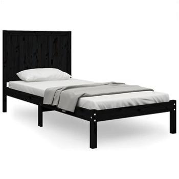 Rám postele čierny masívna borovica 90 × 190 cm Single, 3105699