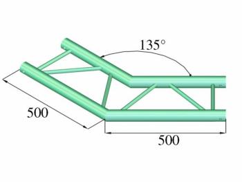 Alutruss BILOCK BQ2-PAC23H 2-bodová rampa roh 135 °