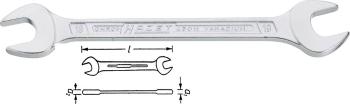 Hazet 450N-22X24  obojstranný vidlicový kľúč  22 - 24 mm  DIN 3110, DIN ISO 10102