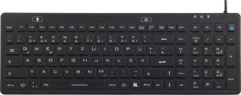 iM-IKB106-BK klávesnica Renkforce čierna odolné voči striekajúcej vode, odolné proti prachu