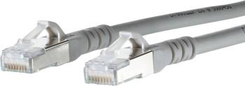Metz Connect 1308451033-E RJ45 sieťové káble, prepojovacie káble CAT 6A S/FTP 1.00 m sivá s ochranou 1 ks
