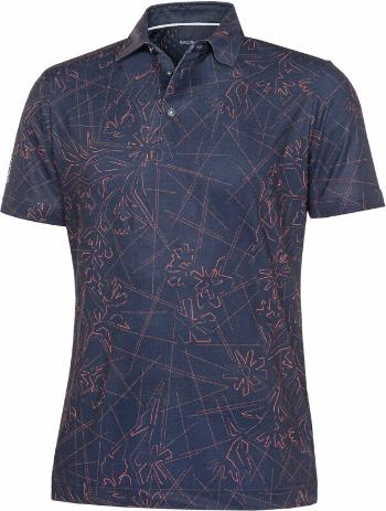 Galvin Green Maverick Mens Polo Shirt Navy/Orange L