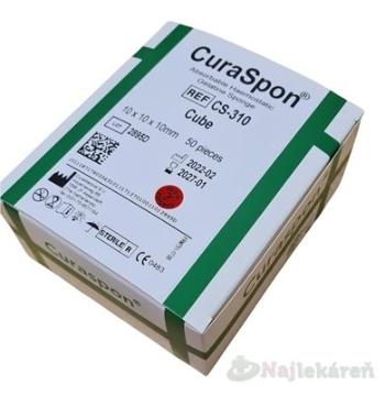 CuraSpon Cube CS-310 želatínové hemostatikum, 50 ks