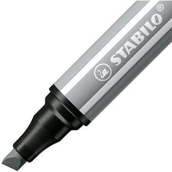 STABILO Pen 68 MAX - strieborná sivá (4006381569972)