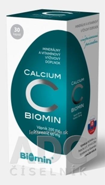 Biomin CALCIUM S VITAMÍNOM C cps 1x30 ks