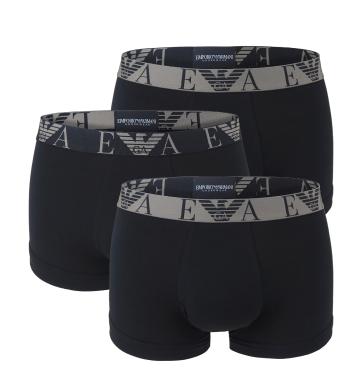 EMPORIO ARMANI - boxerky 3PACK stretch cotton fashion nero & nero colore - limited edition-XL (92-97 cm)