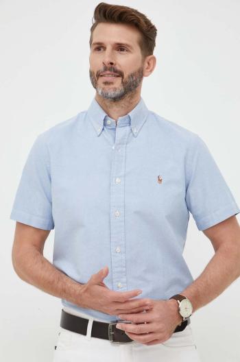 Bavlnená košeľa Polo Ralph Lauren pánska, regular, s golierom button-down