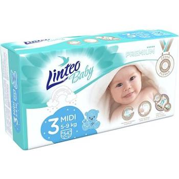 LINTEO Baby Prémium MIDI (5 – 9 kg) 54 ks (8595686302910)