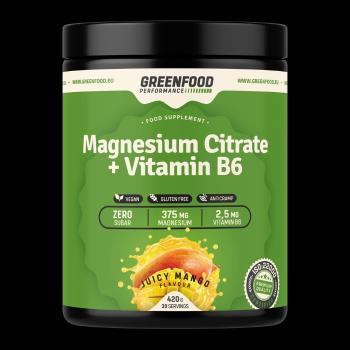 GreenFood Performance mg Citrate+B6 mango 420g