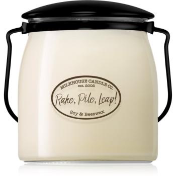 Milkhouse Candle Co. Creamery Rake, Pile, Leap! vonná sviečka Butter Jar 454 g