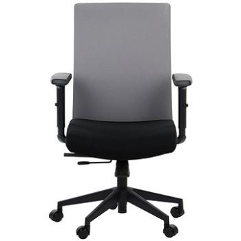 Otočná stolička s predĺženým sedákom RIVERTON F/L, rôzne farby, čierno-sivá (Stema_5903917400138)