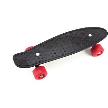 Teddies Skateboard – pennyboard – čierna farba – červené kolesá (8592190840013)