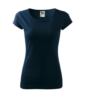 MALFINI Dámske tričko Pure - Námornícka modrá | S