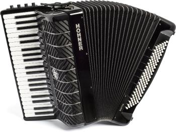 Hohner Mattia IV 120 CR Gun Black/White Key Klávesový akordeón