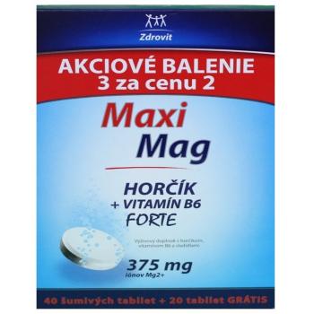 Zdrovit MaxiMag Horčík+B6 FORTE 375mg 60 šumivých tabliet