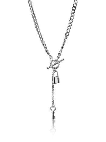 Marc Malone Originálny oceľový náhrdelník Payton Silver Necklace MCN23111S