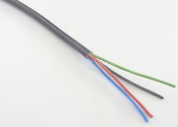 T-LED Kábel RGB štvoržilový guľatý Priemer: 4 x 0,5mm2 čierný