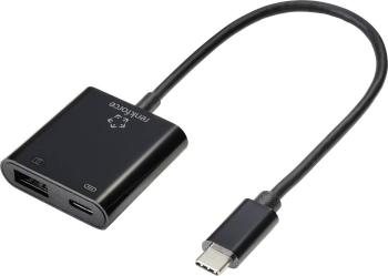 Renkforce USB-C™ adaptér [1x USB-C ™ zástrčka - 1x USB-C ™ zásuvka (nabíjanie), USB 3.2 gen. 1 zásuvka A] RF-4780818