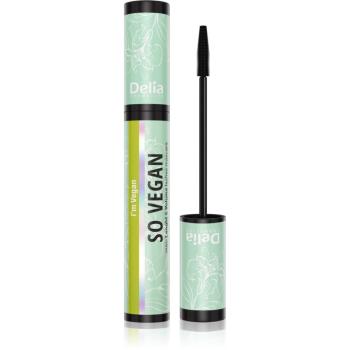 Delia Cosmetics So Vegan objemová a predlžujúca riasenka odtieň Black 11 ml