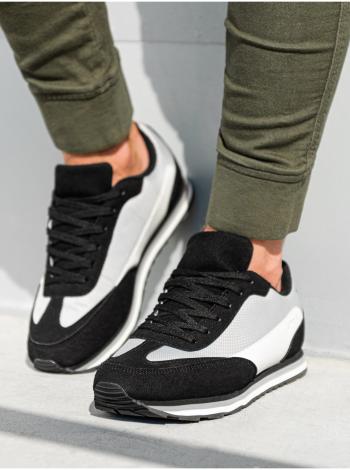 Pánske sneakers topánky T349 - čierna