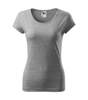 MALFINI Dámske tričko Pure - Tmavošedý melír | XL