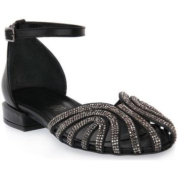 S.piero  Sandále BLK FLAT SANDAL  Čierna