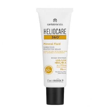 Heliocare Emulzia na opaľovanie s minerálnymi filtrami SPF 50+ 360° ( Mineral Fluid) 50 ml