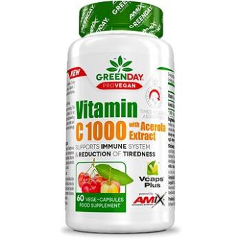 Amix Nutrition GreenDay ProVEGAN Vitamín C 1000 mg with Acerola, 60 vege kapsúl (8594159532519)