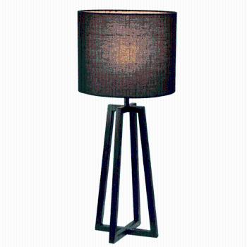 KONDELA Stolná lampa, čierna, QENNY 15 LT8074