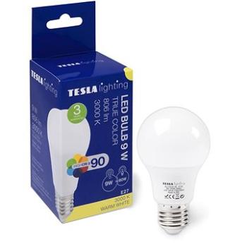 TESLA LED BULB E27, 9 W, 806 lm, 3000 K teplá biela (BL270930-90)