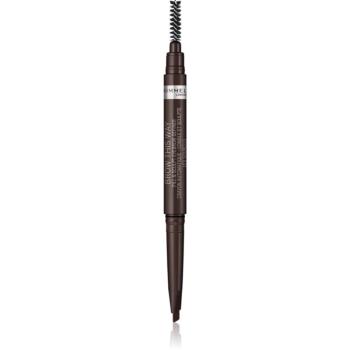 Rimmel Brow This Way ceruzka na obočie s kefkou 2 v 1 odtieň 003 Dark Brown 0,25 g