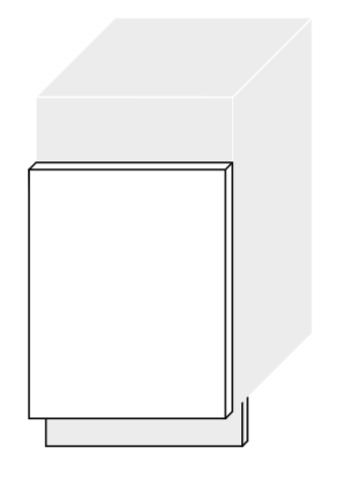 ArtExt Dvierka na umývačku riadu Napoli ZM 57/45 FARBA SOKLU: GREY, POVRCHOVÁ ÚPRAVA DVIEROK: LESK1