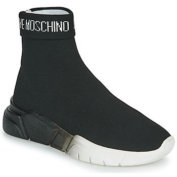 Love Moschino  Členkové tenisky LOVE MOSCHINO SOCKS  Čierna