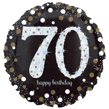 Balón fóliový 70 rokov - Happy birthday - narodeniny - 43 cm - Amscan