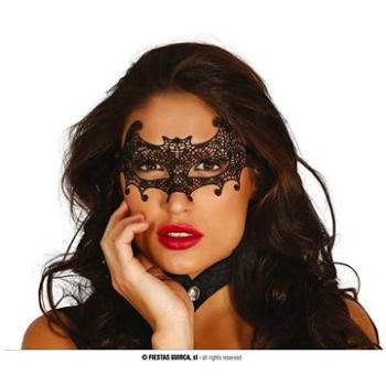 Karnevalová maska – Netopier – Vyšívaná Čierna Maska (8434077129036)